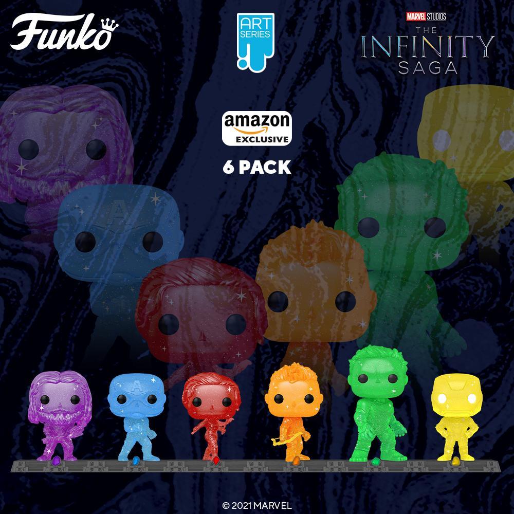 Un set Funko POP Artist Series avec 6 figurines des Avengers