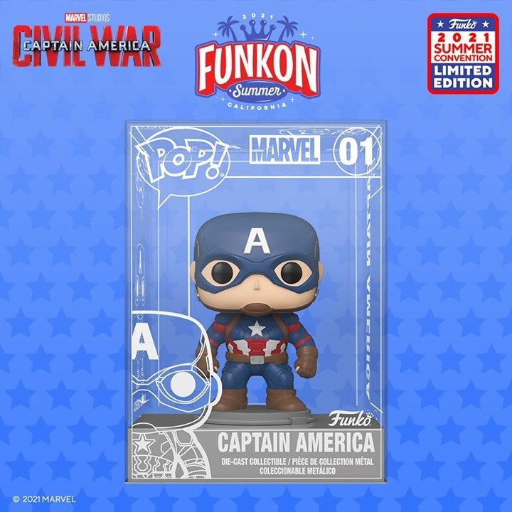 Funko dévoile une POP en métal de Captain America et lance les figurines Die-Cast