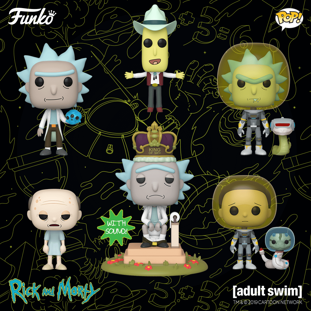 Nouvelles figurines Rick and Morty
